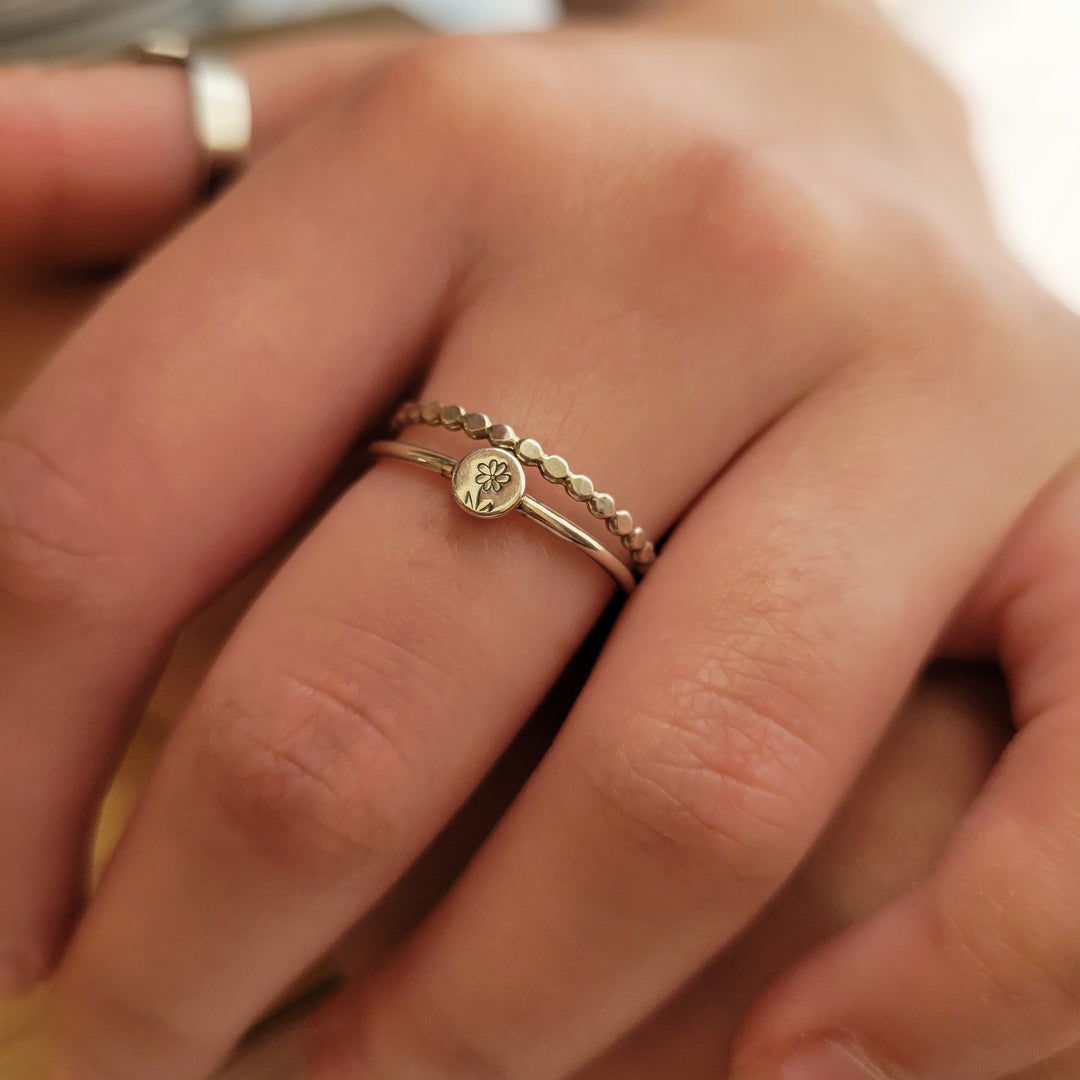 Sterling Silver Daisy Ring