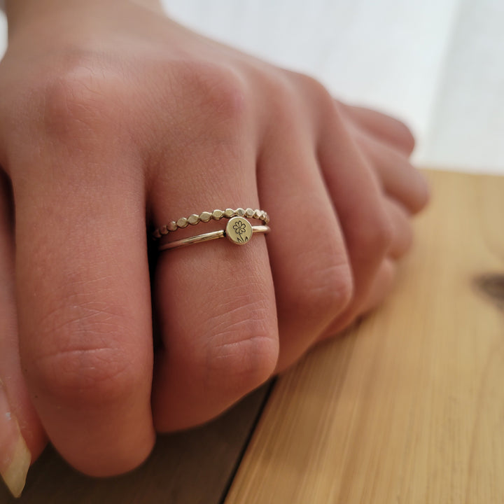 Sterling Silver Daisy Ring