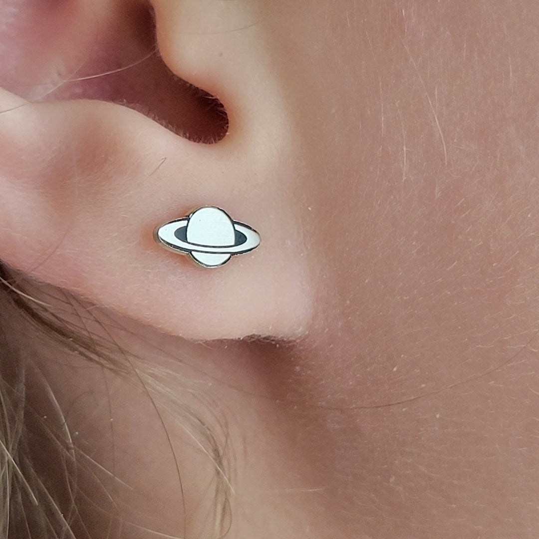 Sterling Studs - Saturn