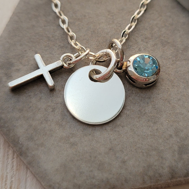 Sterling Silver Communion Charm Necklace