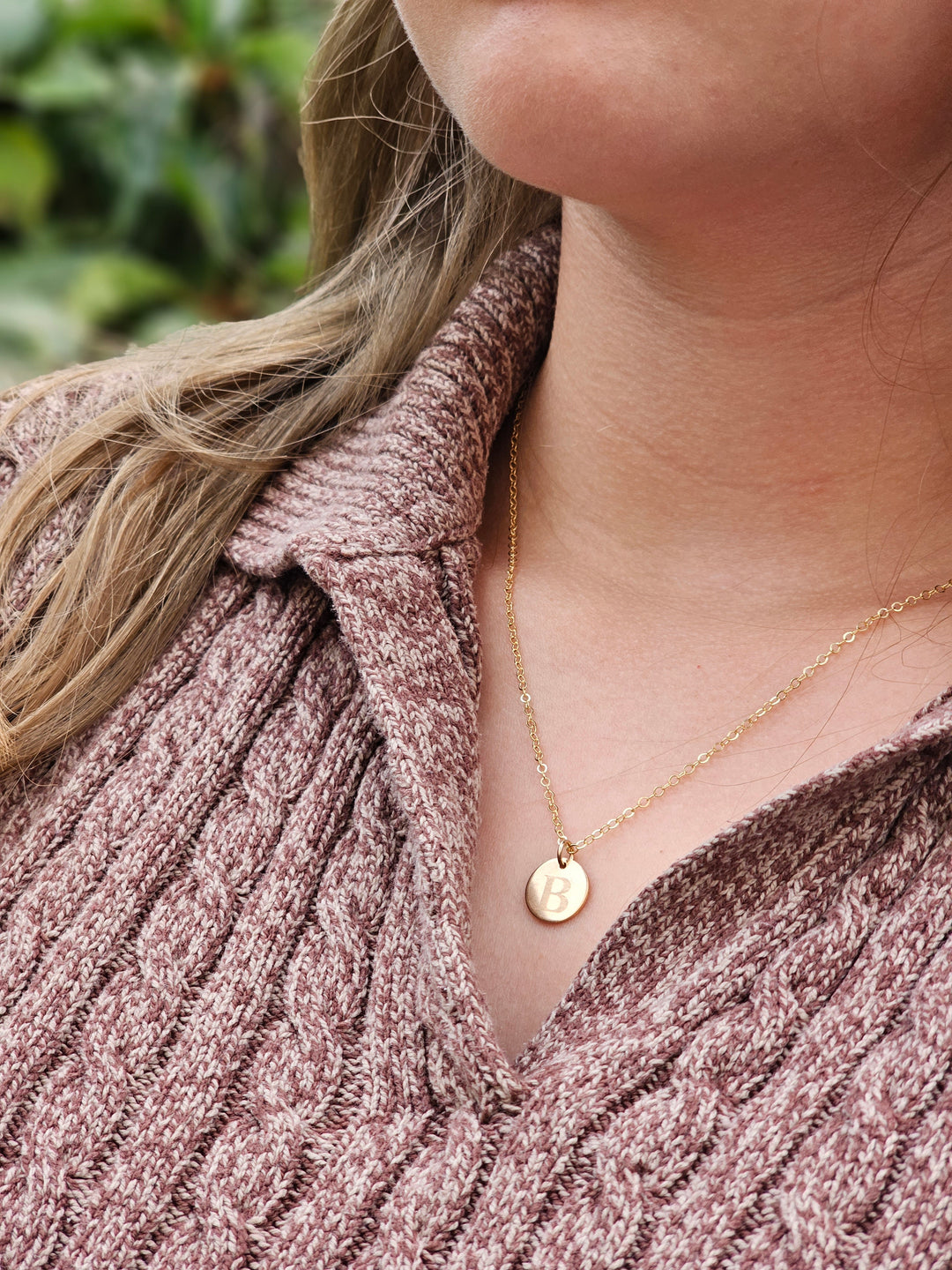 Gold Initial necklace