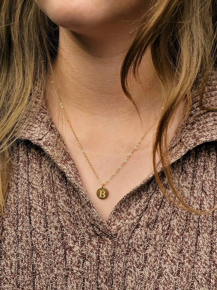 Gold Initial necklace