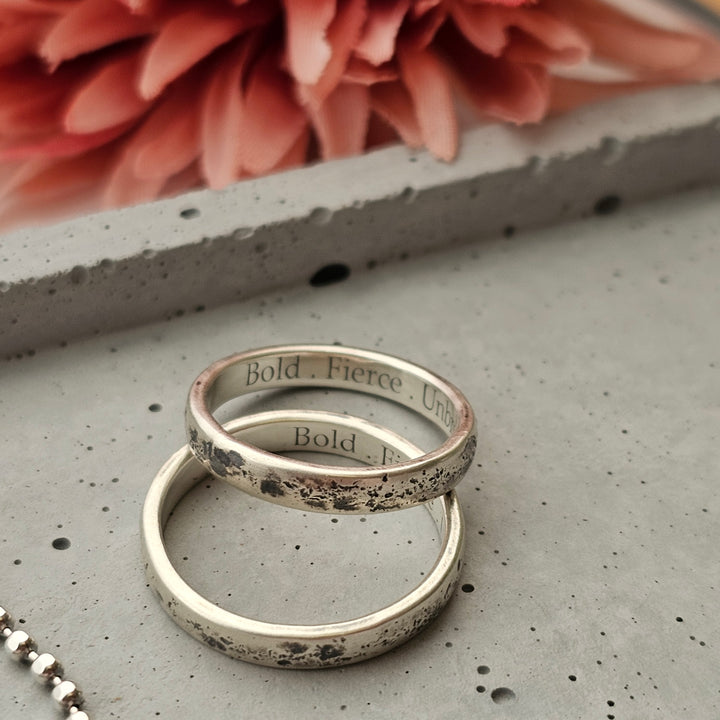 Unbroken Statement Ring | Empowering Sterling Silver Ring