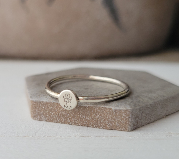 Sterling Silver Daisy Ring