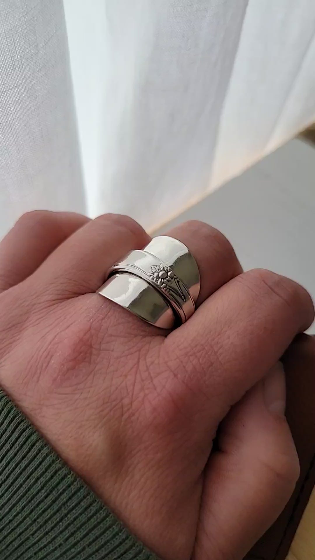 Sterling Silver Spoon Ring