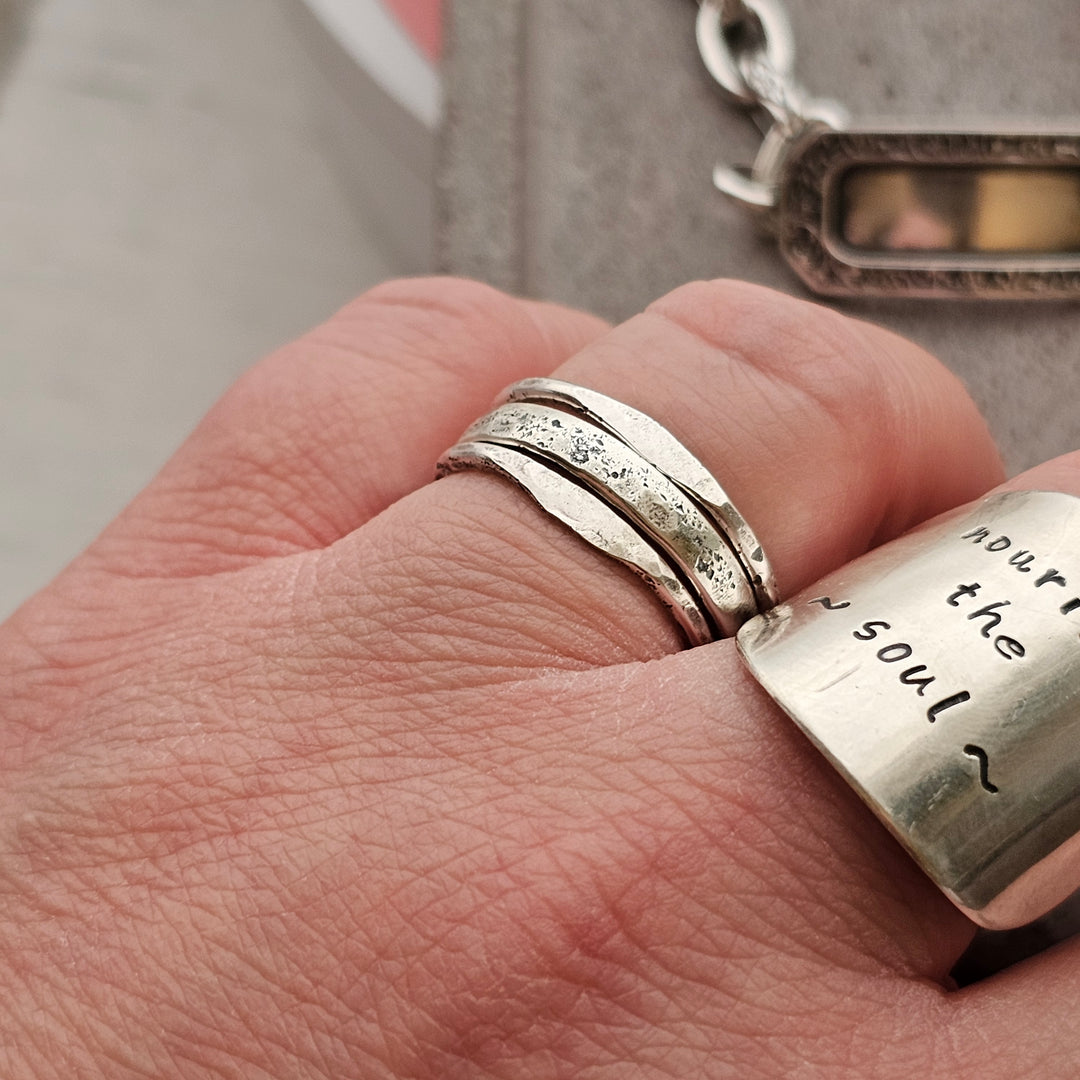 Unbroken Statement Ring | Empowering Sterling Silver Ring