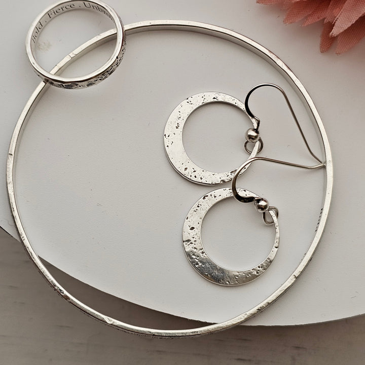 Unbroken Bangle | Empowering Sterling Silver Bangle