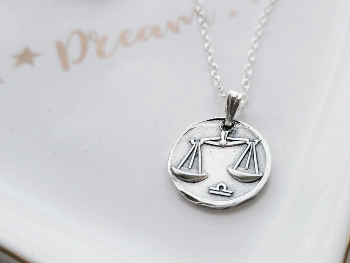 Libra Zodiac necklace