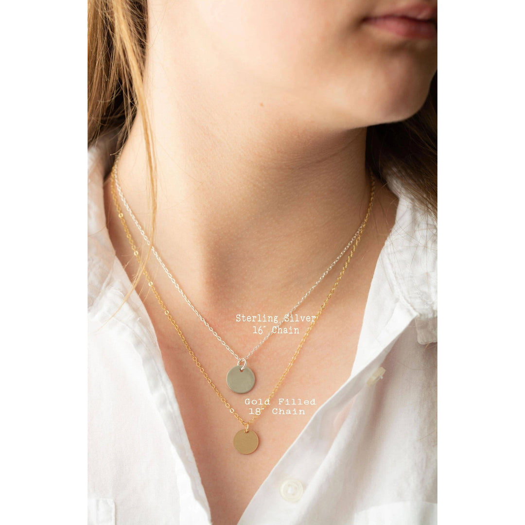 Sterling Silver Just breathe necklace