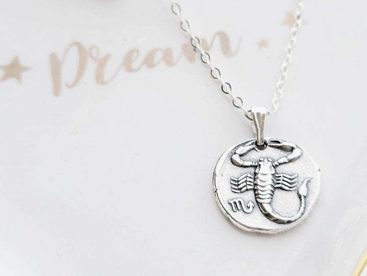 Scorpio Zodiac necklace