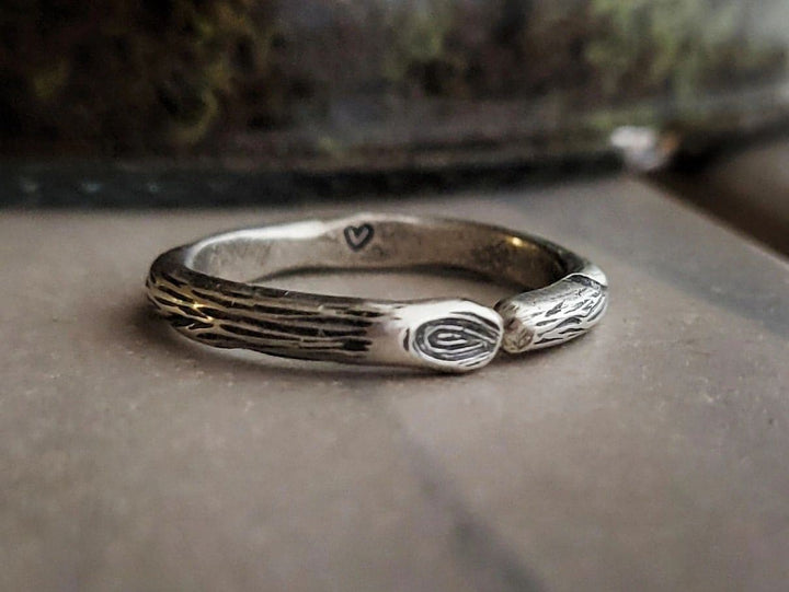 Sterling Silver Twig Ring