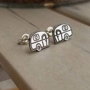 Sterling Silver Camper Studs