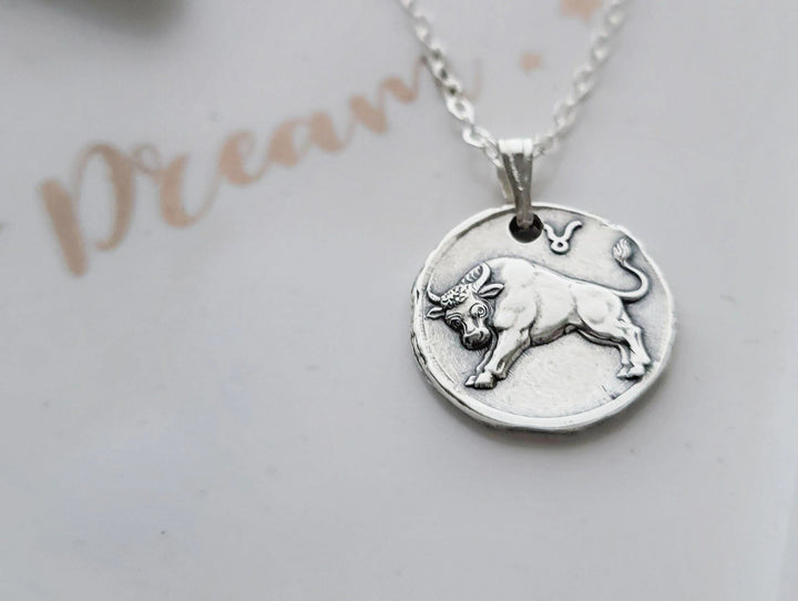 Taurus Zodiac necklace