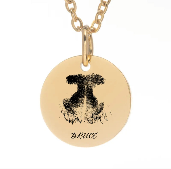 Customizable Paw print Necklace