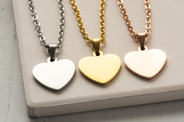 Stainless Heart Handwriting Necklace