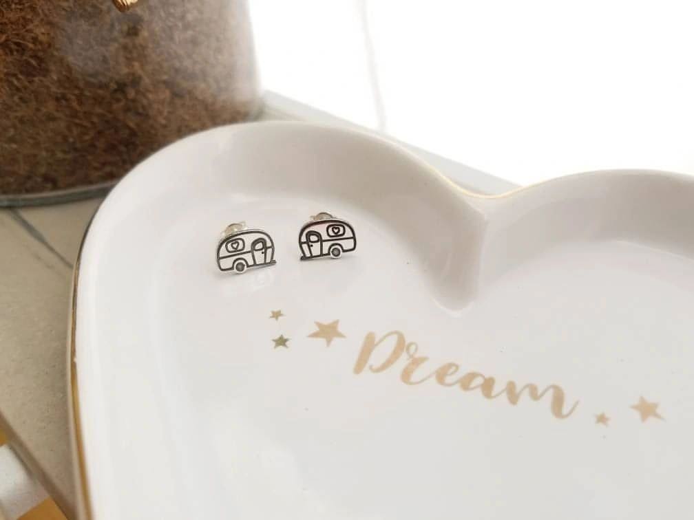 Sterling Silver Camper Studs