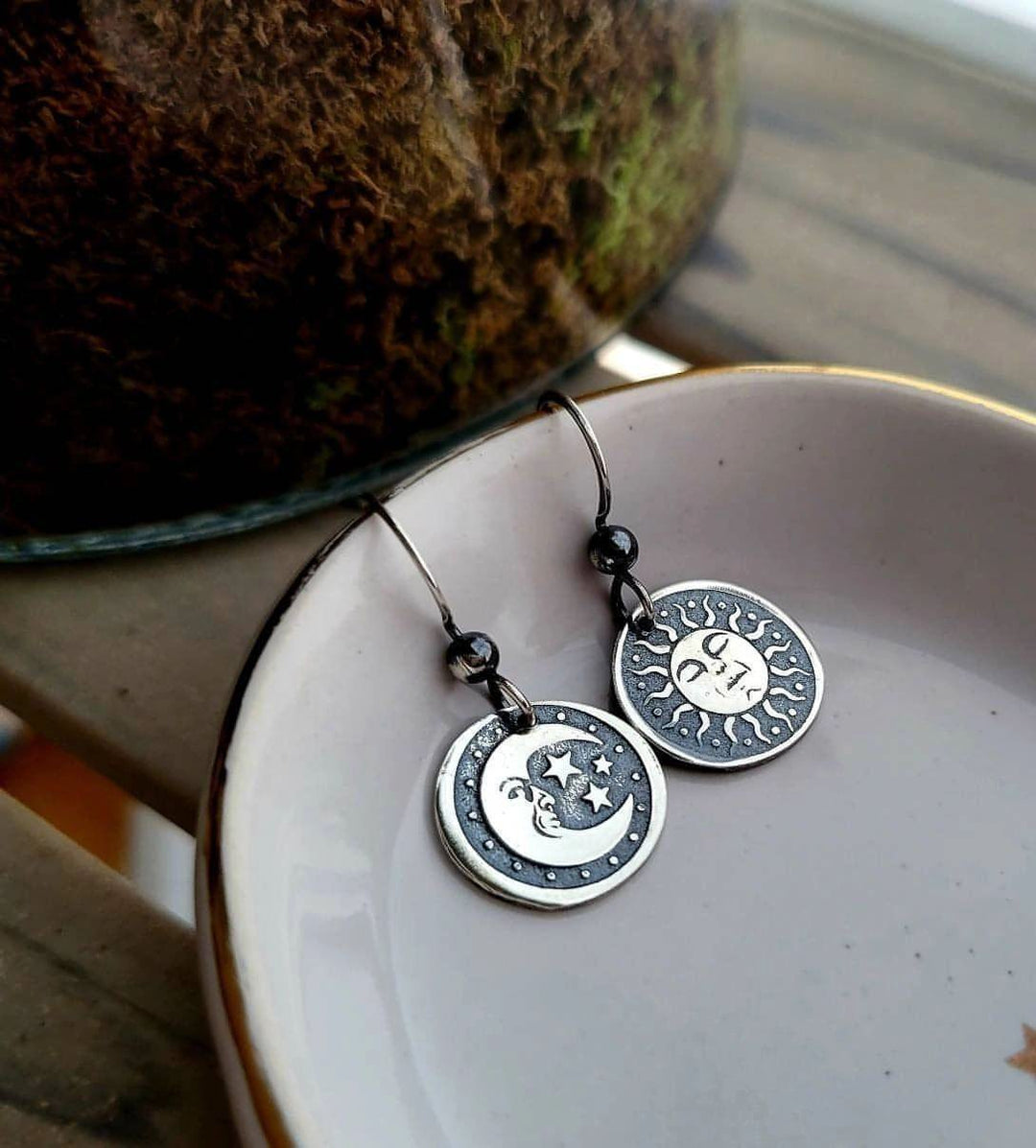 Moon and sun Earrings